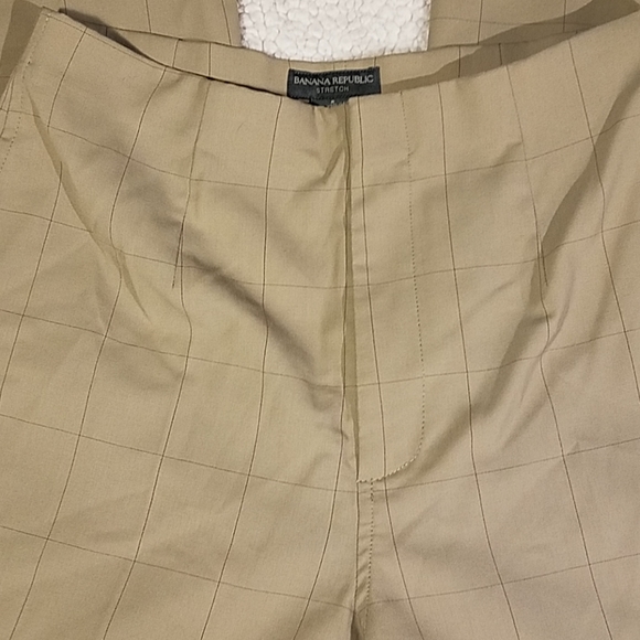 Banana Republic Dressy Checker Pants Sz 6 - Picture 3 of 5
